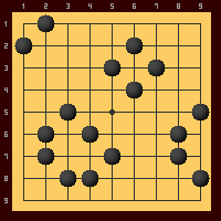 3.上下左右を囲うと相手の石を取れる